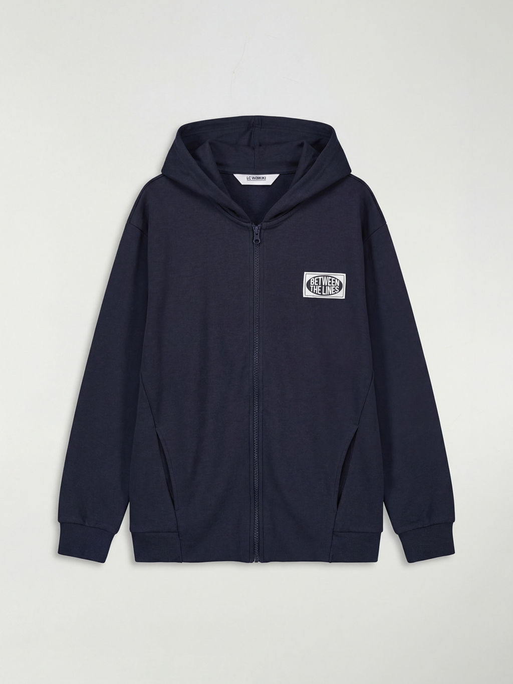 Kap??onlu Erkek ?ocuk Fermuarl? Sweatshirt