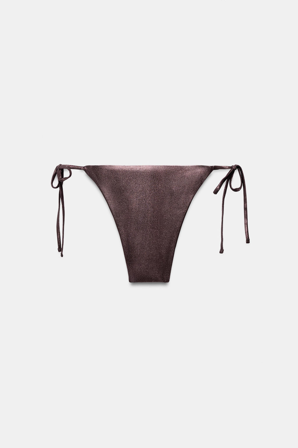 BRAGUITA BIKINI EFECTO METALIZADO / Marr?n - Zara фото 5
