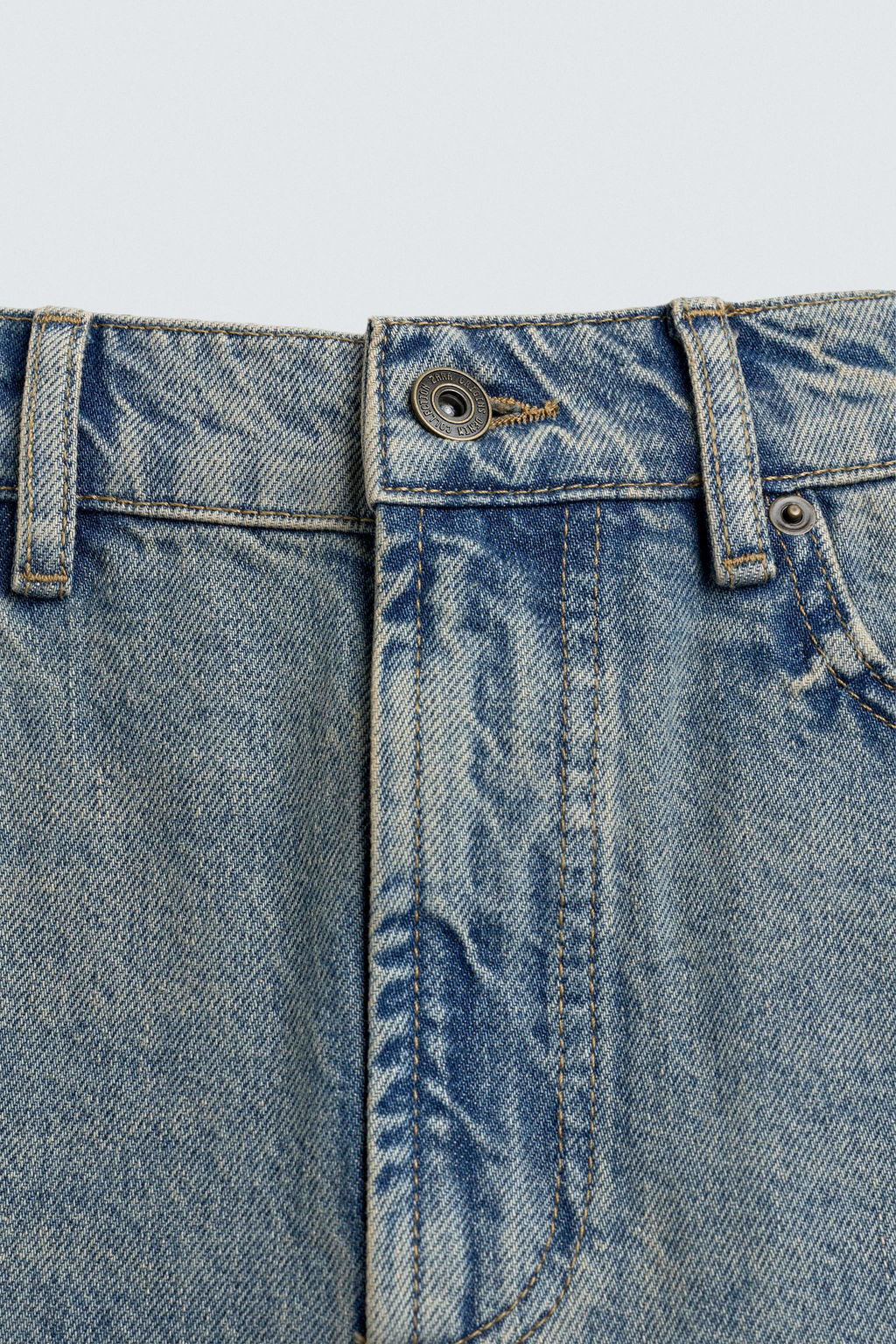 JEANS STRAIGHT ANKLE FIT / Azul medio - Zara фото 10