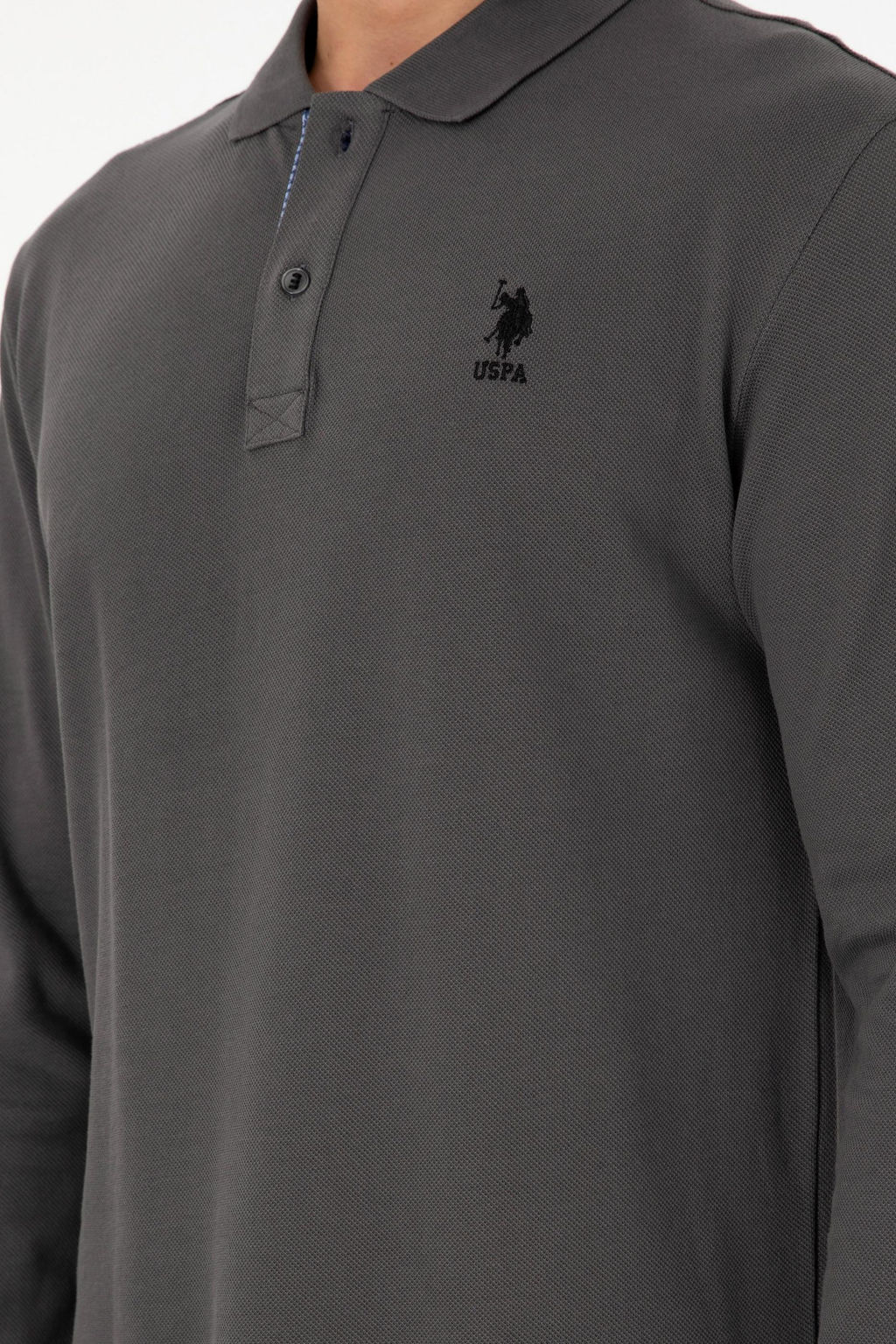Мужской базовый свитшот антрацитового цвета Неожиданная скидка в корзине - U.s. polo assn фото 7