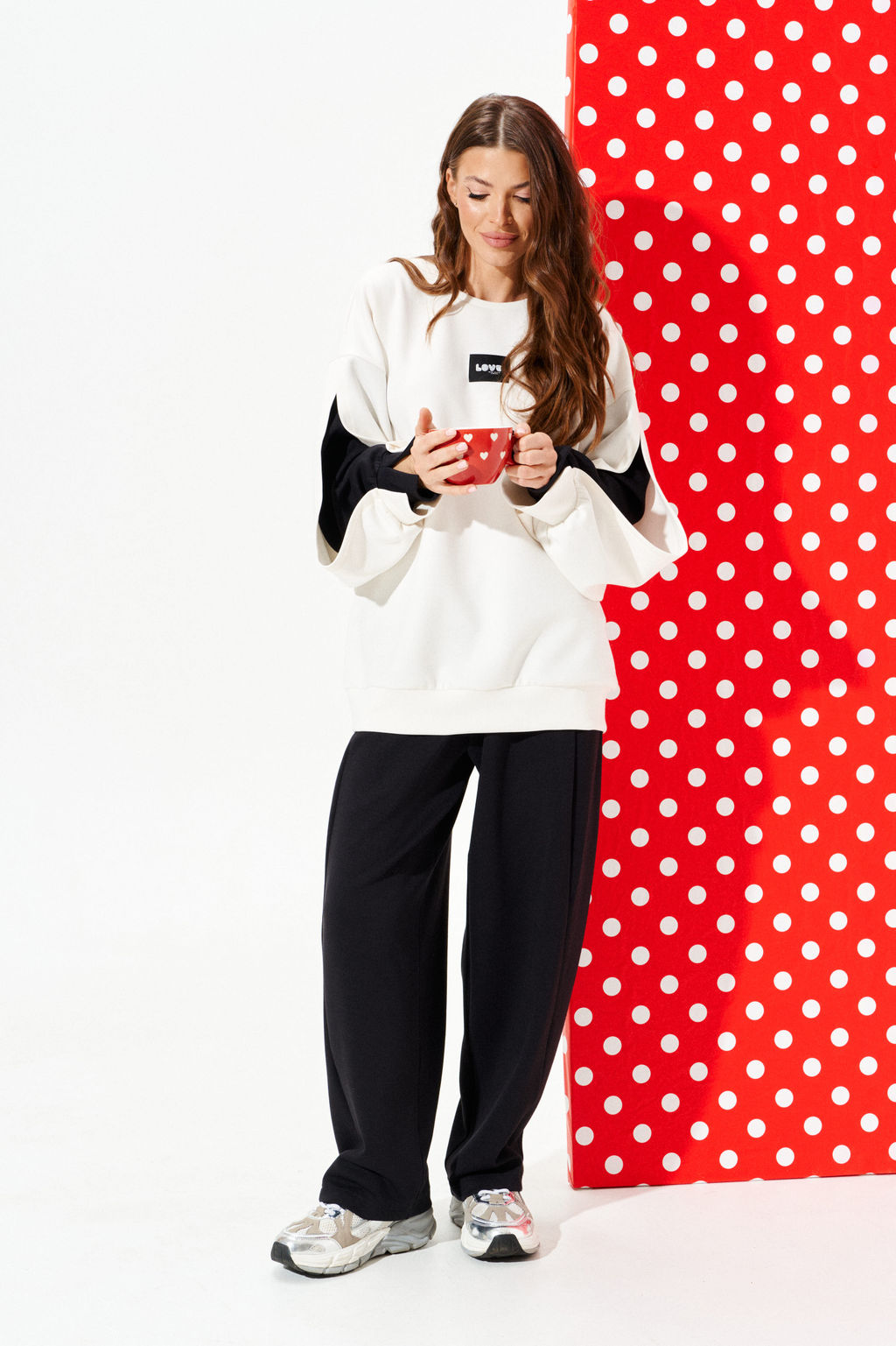 костюм женский 2-х предметный (свитшот + брюки) - Elletto фото 9