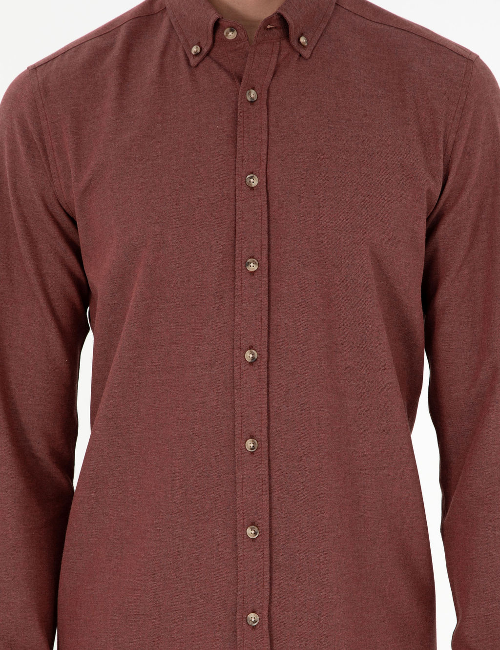 Kiremit Slim Fit Uzun Kollu G_mlek