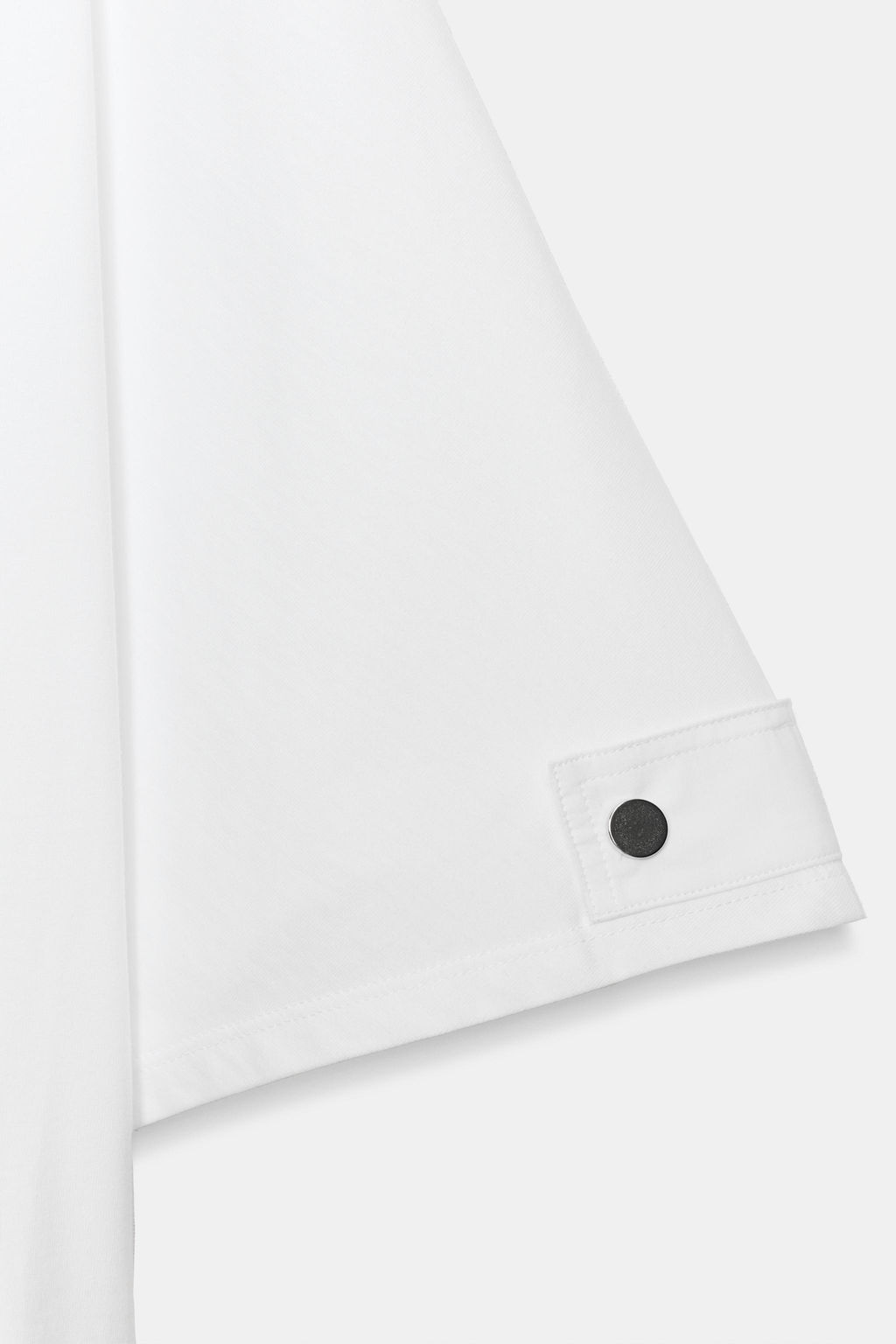 CAMISETA CUELLO BARCO BOT?N / Blanco - Zara фото 4