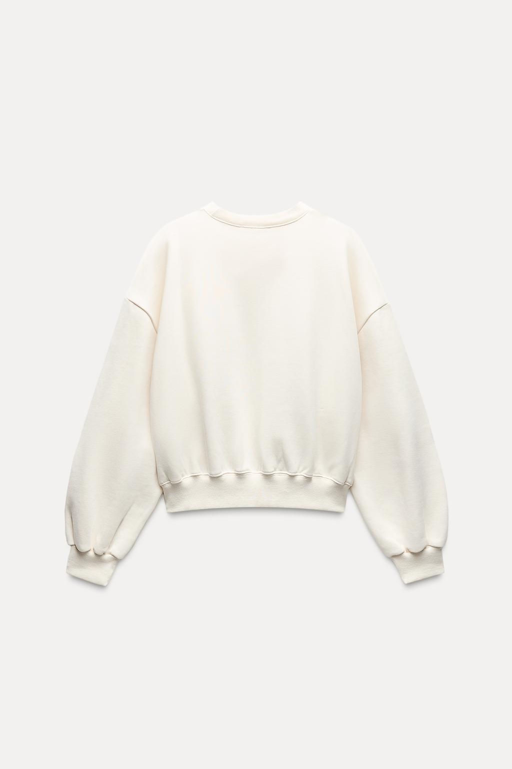 BASIC PLUSH SWEATSHIRT - Zara фото 22