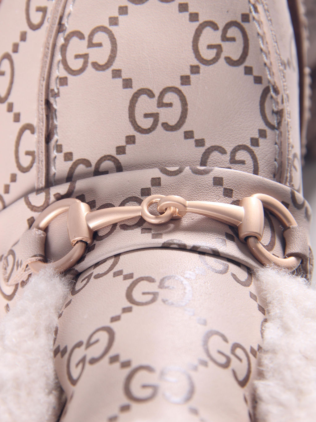 Ботинки 307.PODYUM141 br.Бежевый гучи коричневый/мех