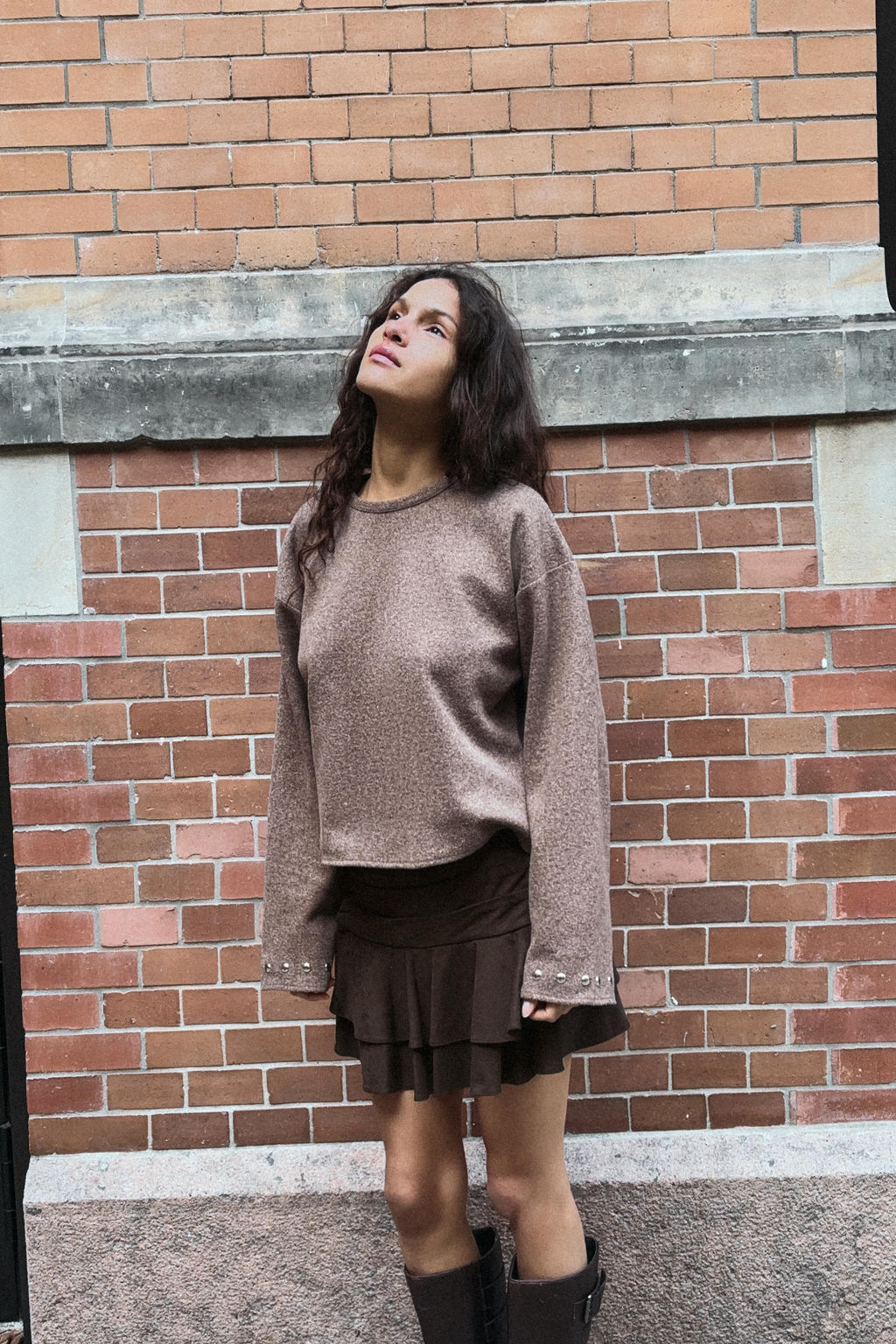 SOFT STUDDED SWEATSHIRT - Zara фото 6