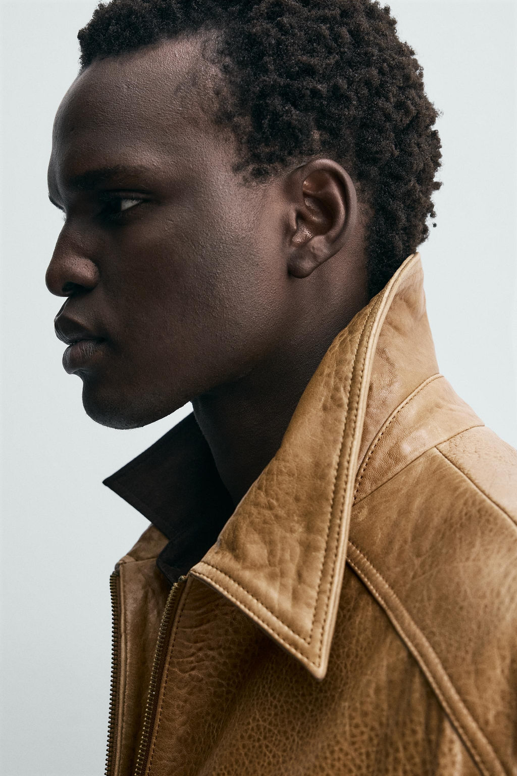 LEATHER JACKET WITH POCKETS - Zara фото 14