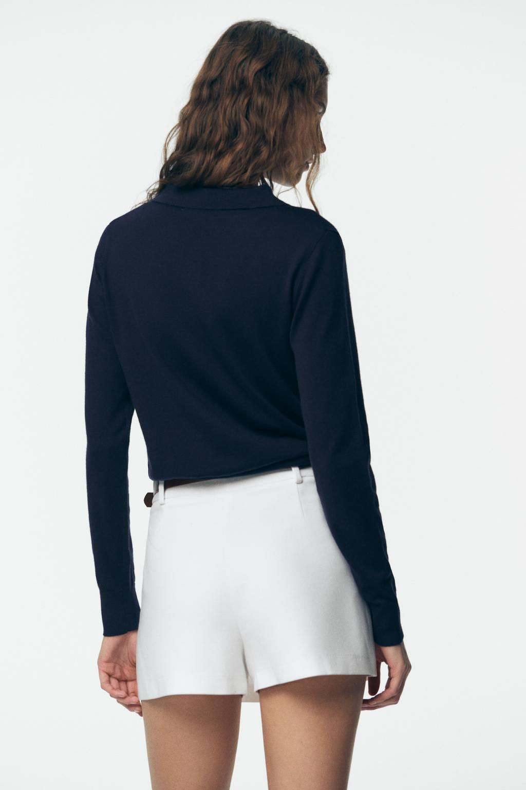 PLAIN KNIT POLO SHIRT - Zara фото 13