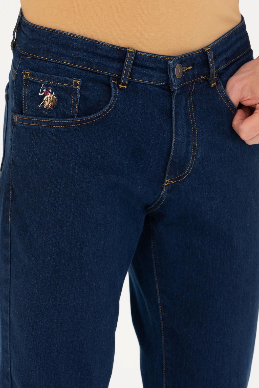 Мужские темно-синие джинсовые брюки - U.s. polo assn фото 5