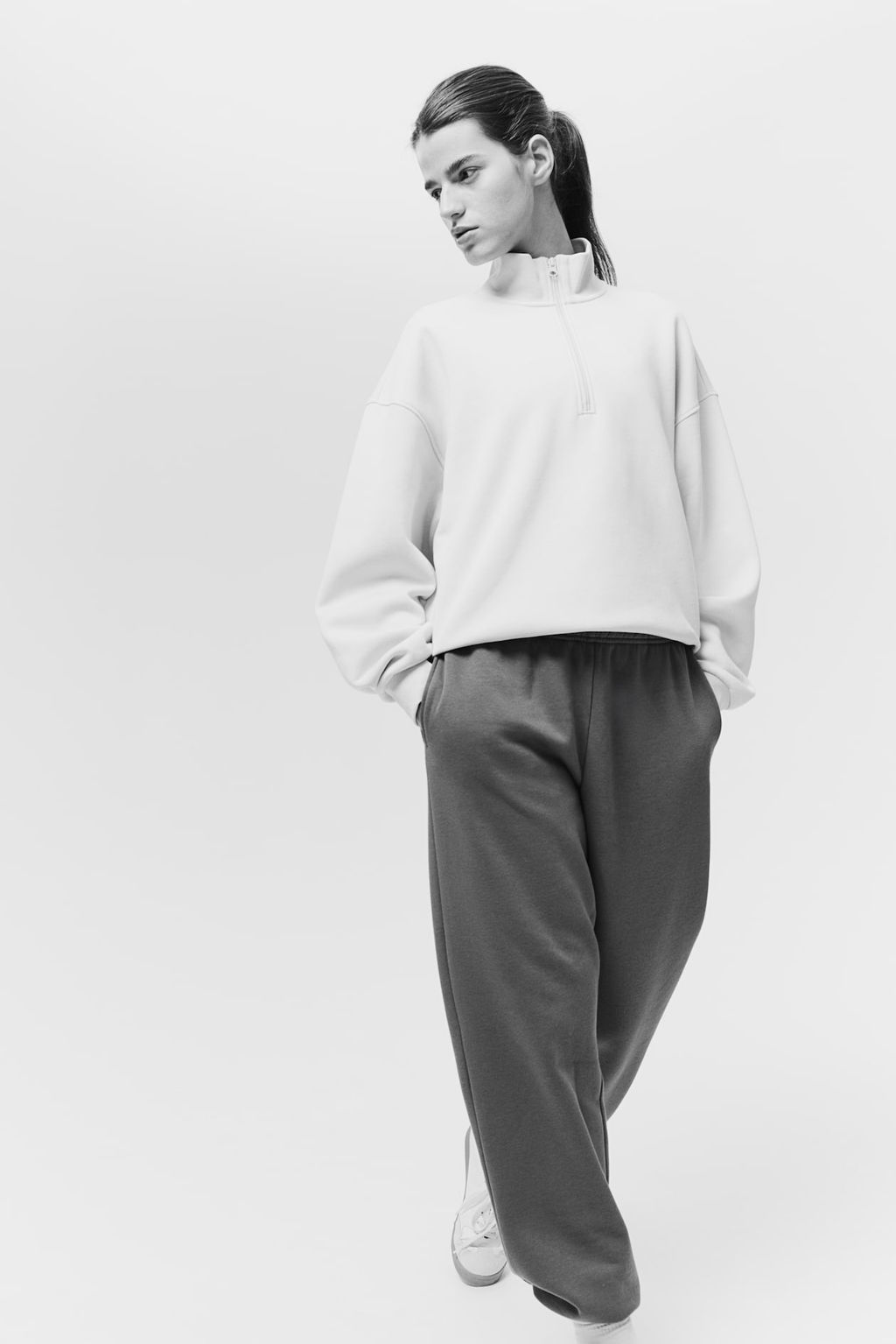 Zip-top sports sweatshirt - H&m фото 4