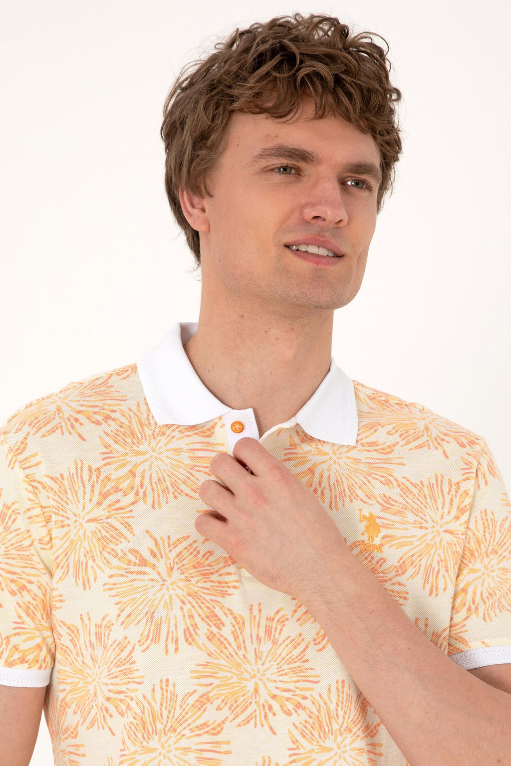 Erkek Regular Fit Polo Yaka Turuncu Ti__rt Sepette S_rpriz _ndirim - U.s. polo assn фото 2