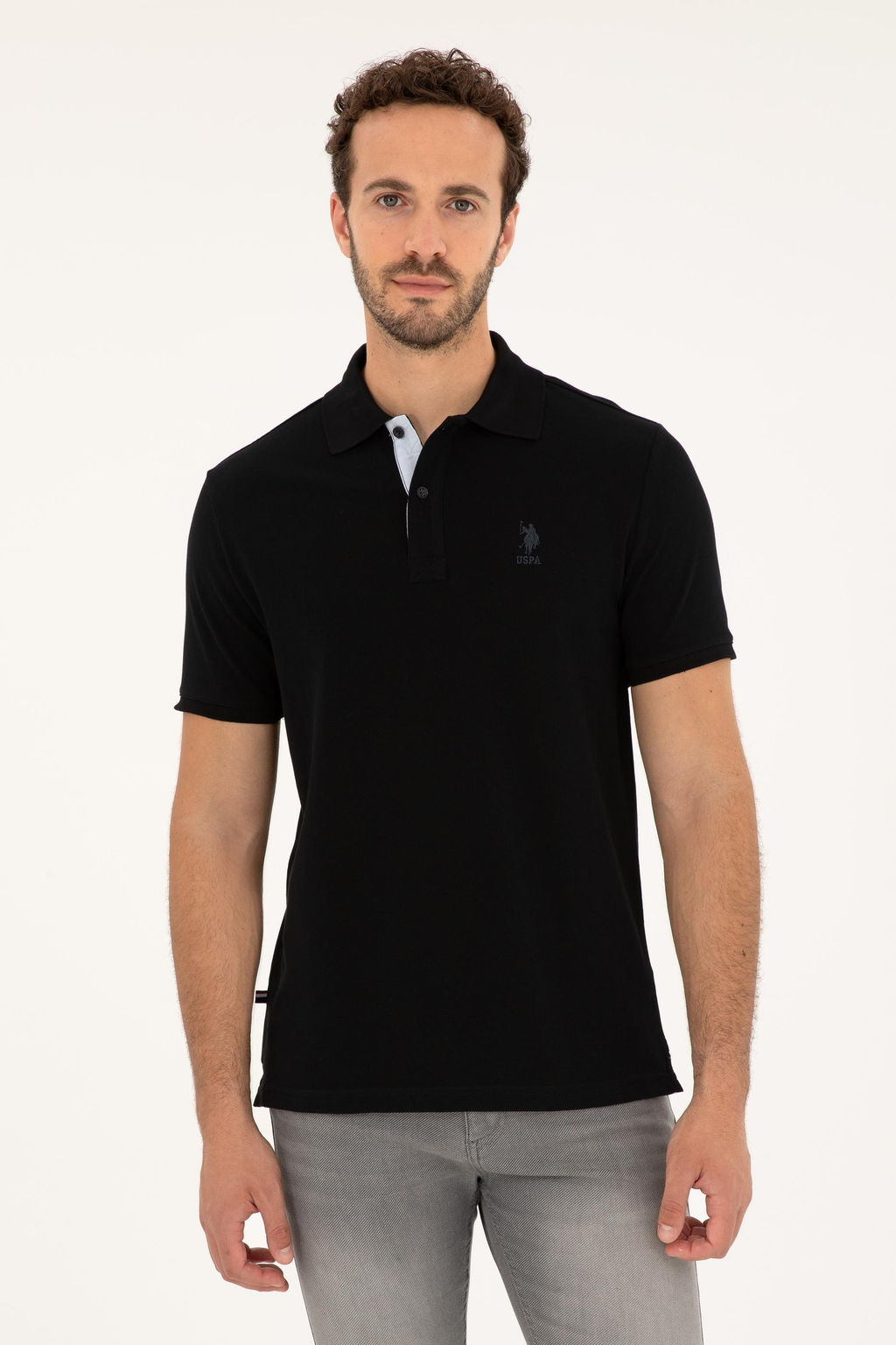 U. S. Polo Assn / Мужская черная базовая футболка