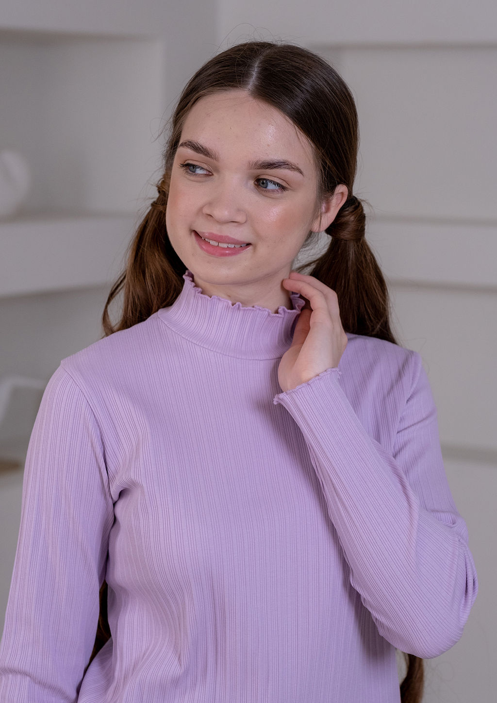 Виола, джемпер трикотажный сиреневый/122-60-54 - Alolika фото 11