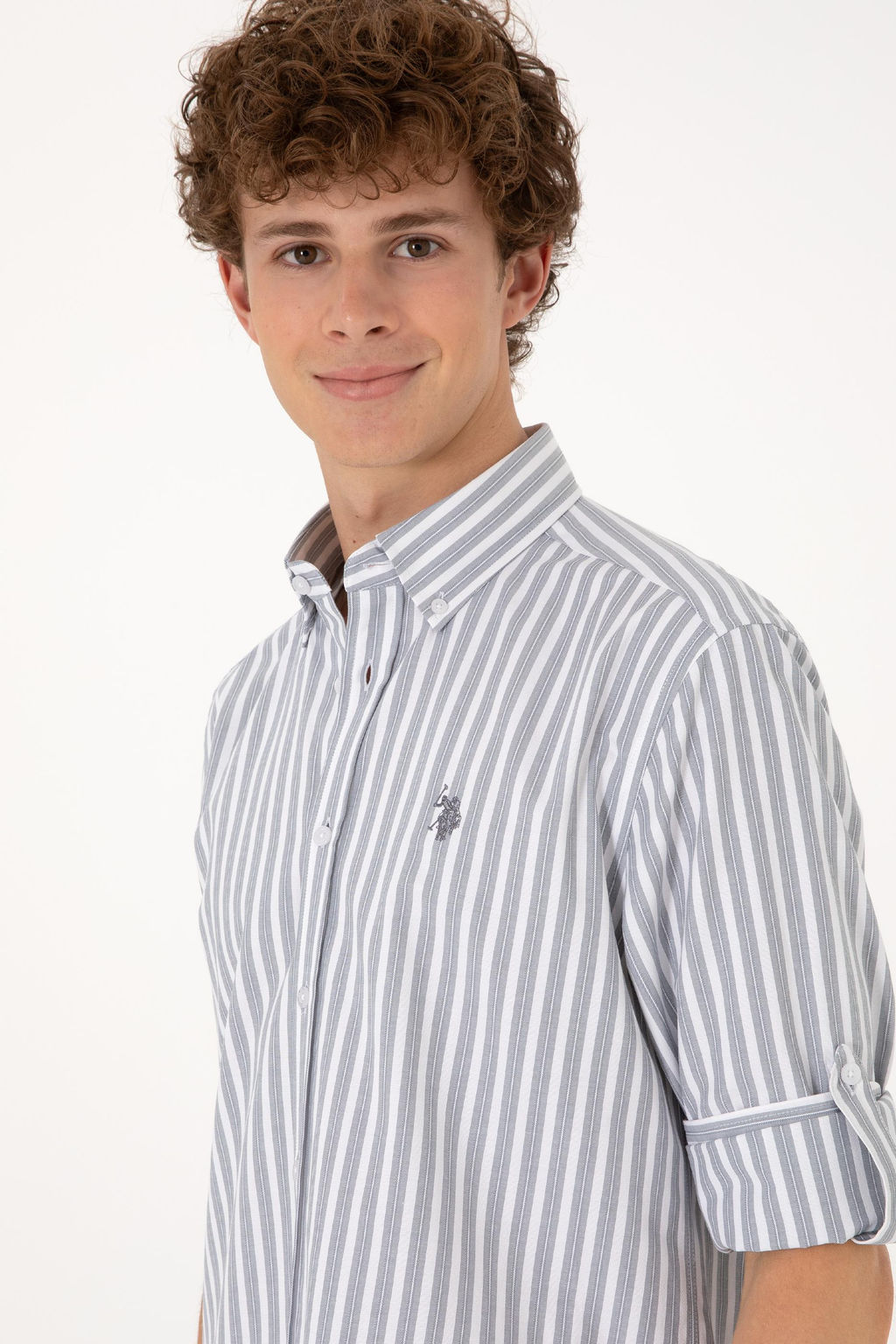 Erkek Gri Uzun Kollu G_mlek Sepette S_rpriz _ndirim - U.s. polo assn фото 2