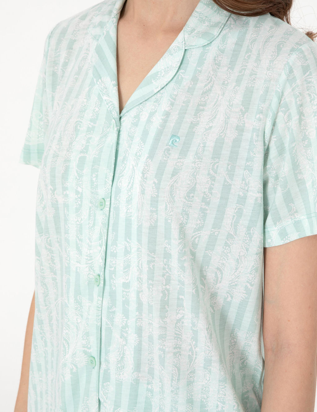 Mint K_sakollu G_mlek Pijama Tak_m_ - Pierre cardin фото 7