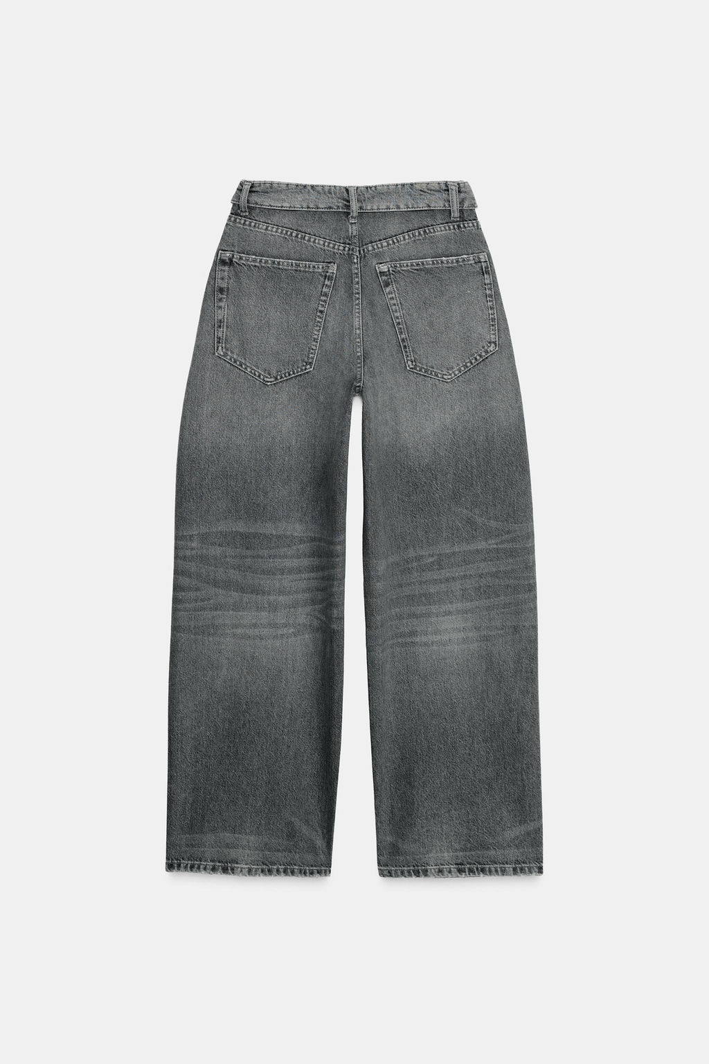 JEANS WITH FOLDED WAISTBAND TRF MID-WAIST - Zara фото 20