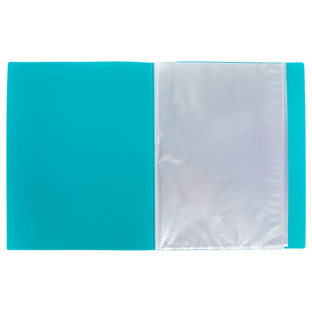 Лео Расти Папка-портфолио дошкольника с файлами 20л. A4 700 мкм 15 мм песок 1 шт. бирюзовый LKP-012