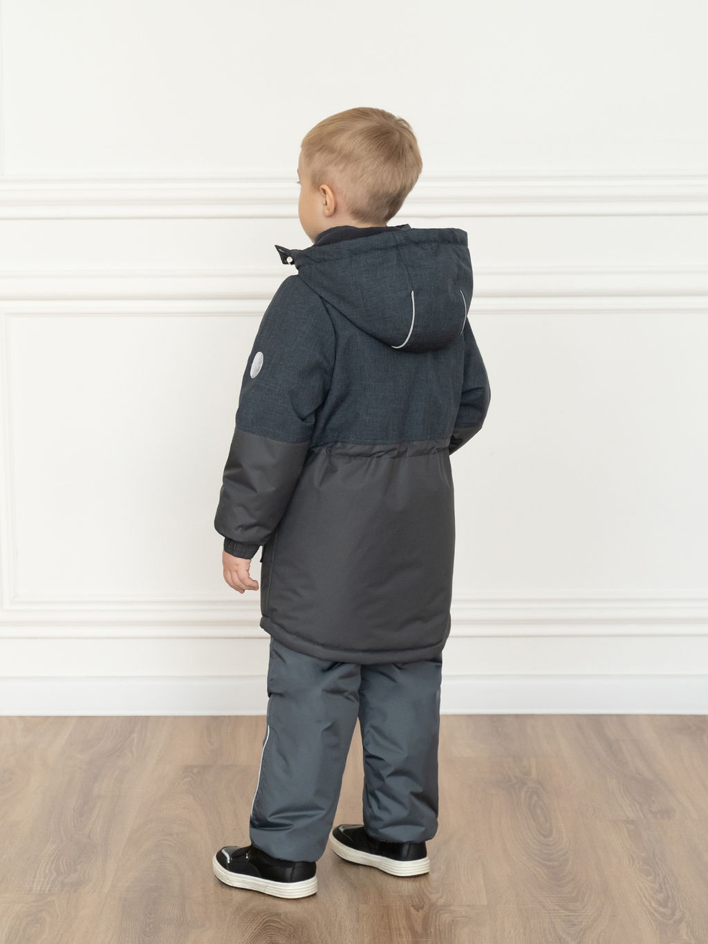 Куртка детская зимняя графит