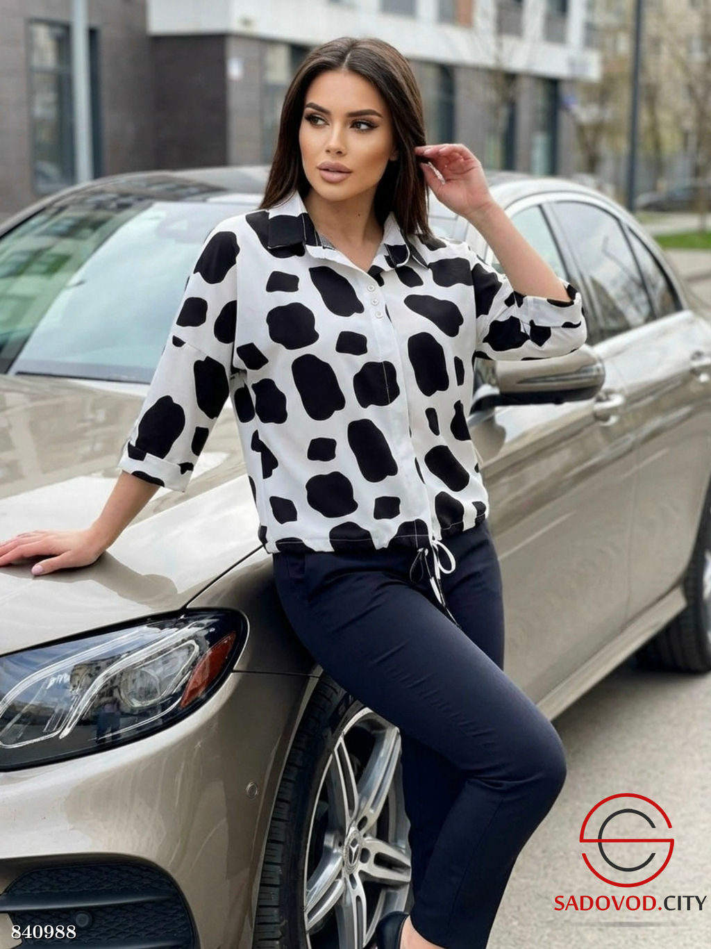 Рубашка женская с принтом - Bruno фото 2