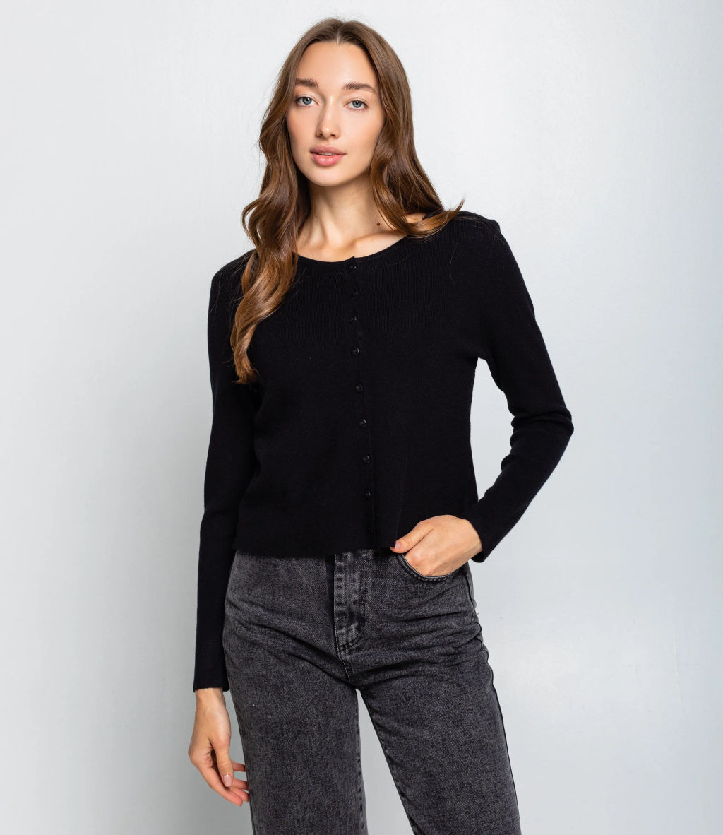 Кардиган #КТ9035 (3), чёрный