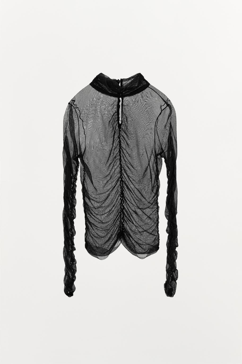 100% SILK DRAPED TOP - Zara фото 14