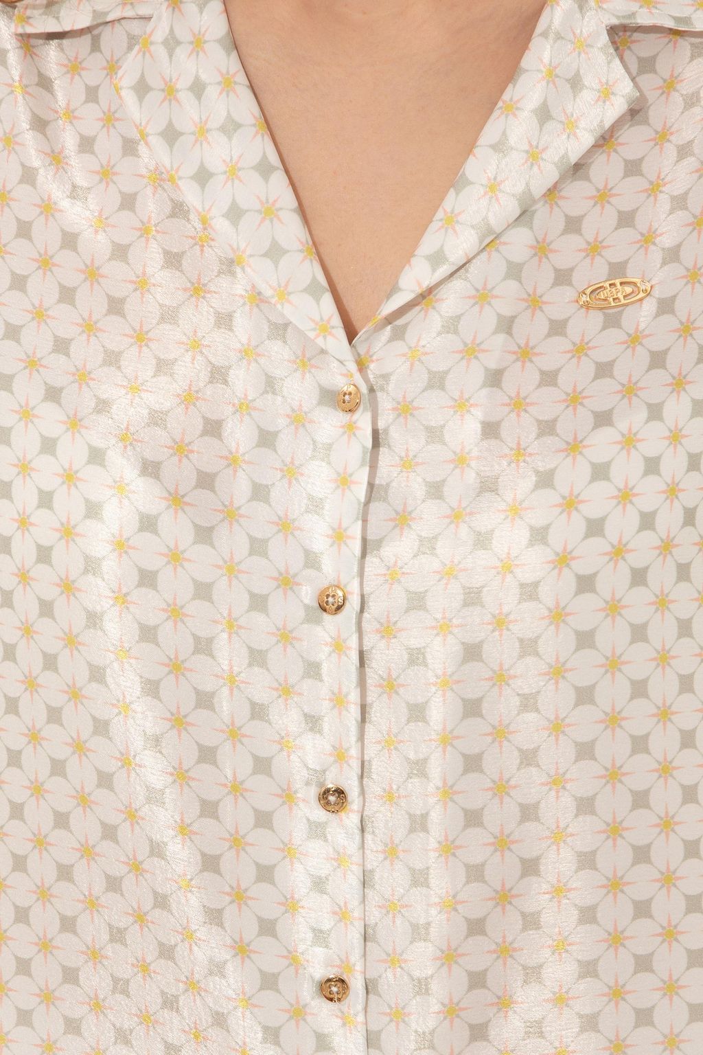 U. S. Polo Assn Женская рубашка цвета хаки с коротким рукавом - U.s. polo assn фото 6