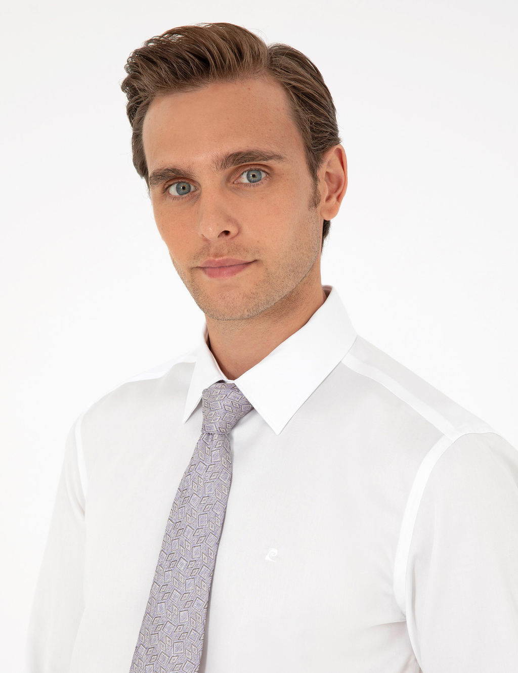 Beyaz Slim Fit Uzun Kollu Basic G_mlek - Pierre cardin фото 2