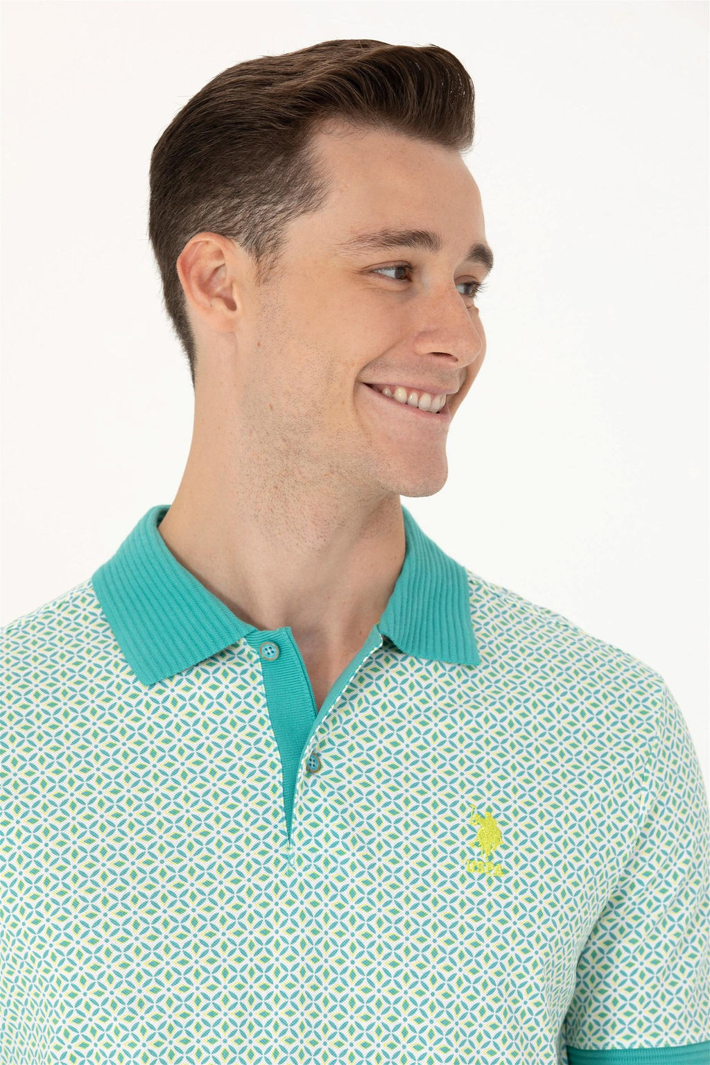 Мужская мятная футболка - U.s. polo assn фото 9