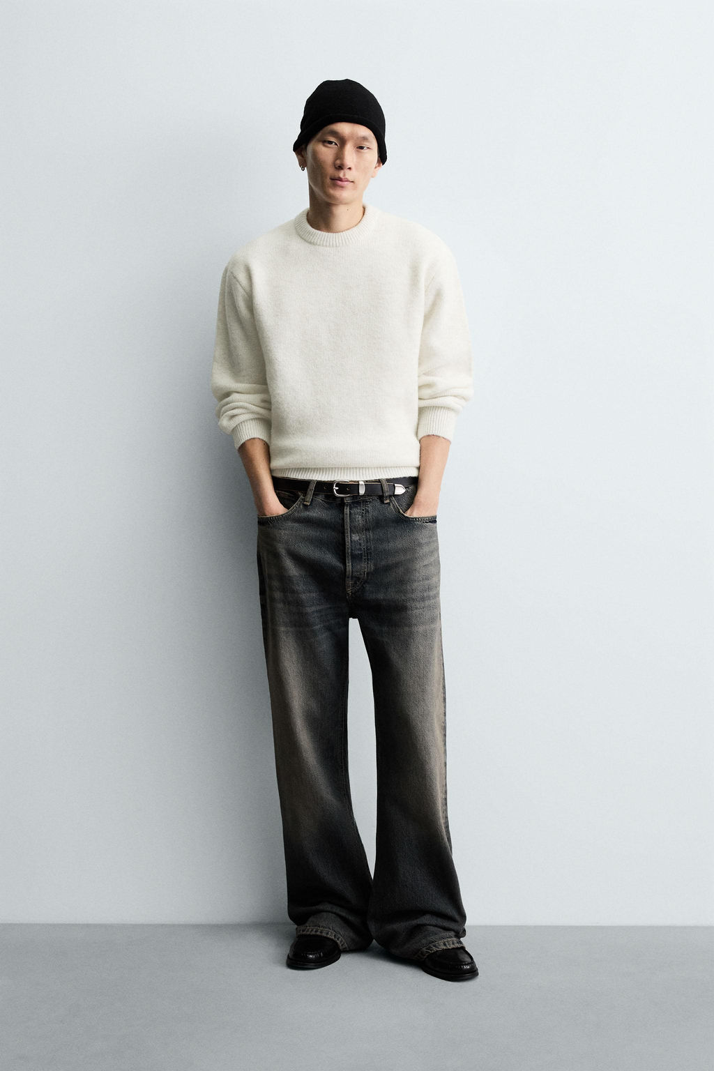 BOXY FIT TEXTURED JUMPER