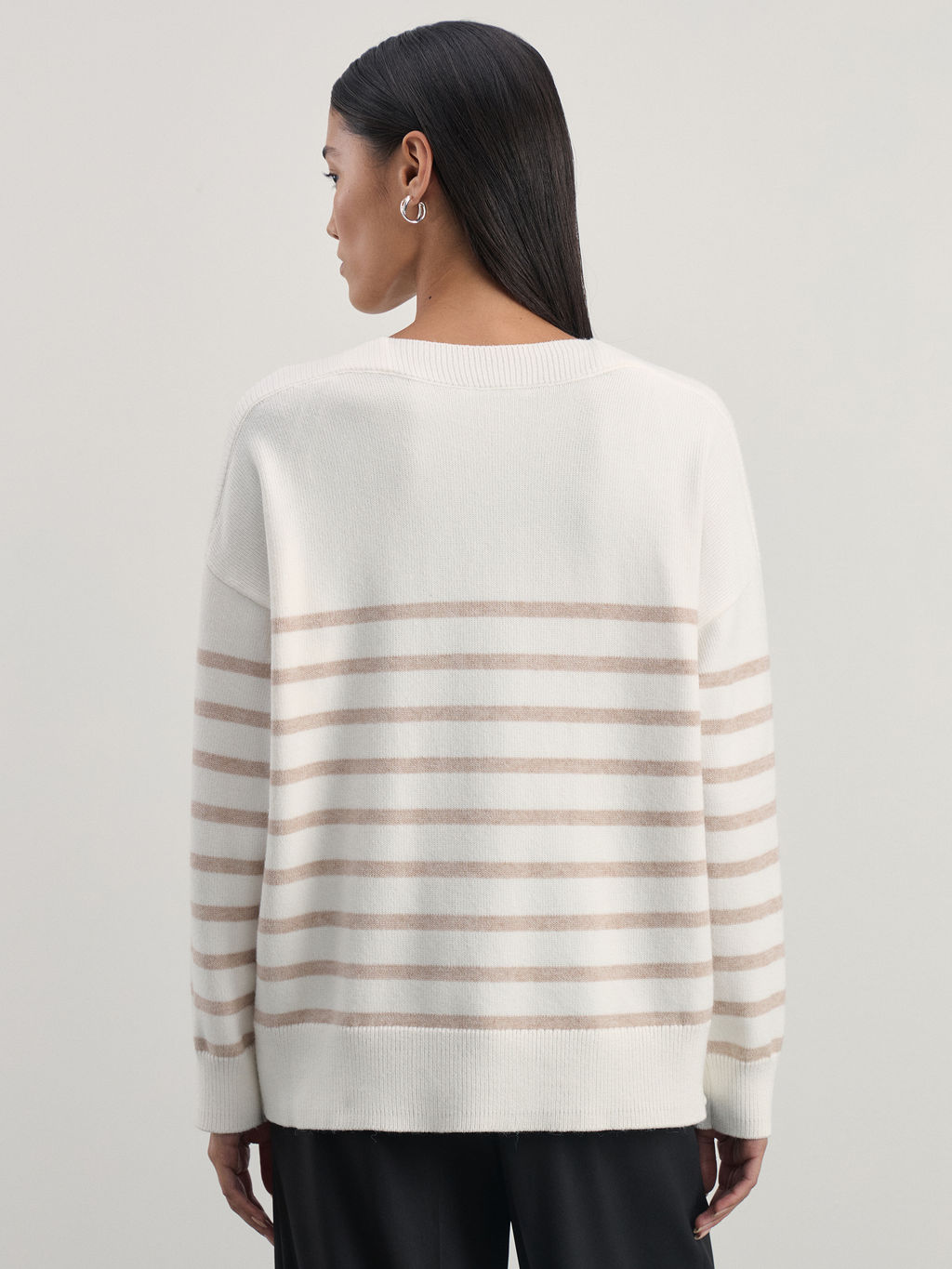 Джемпер в полоску из вискозы / Zarina  фото 5