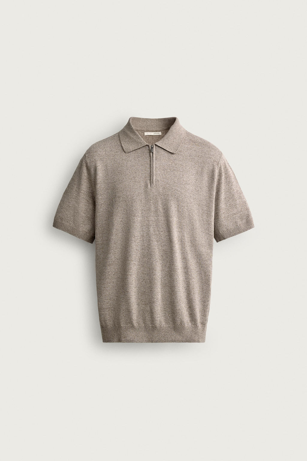 POLO PUNTO REGULAR FIT CREMALLERA / Crudo / Vigor?