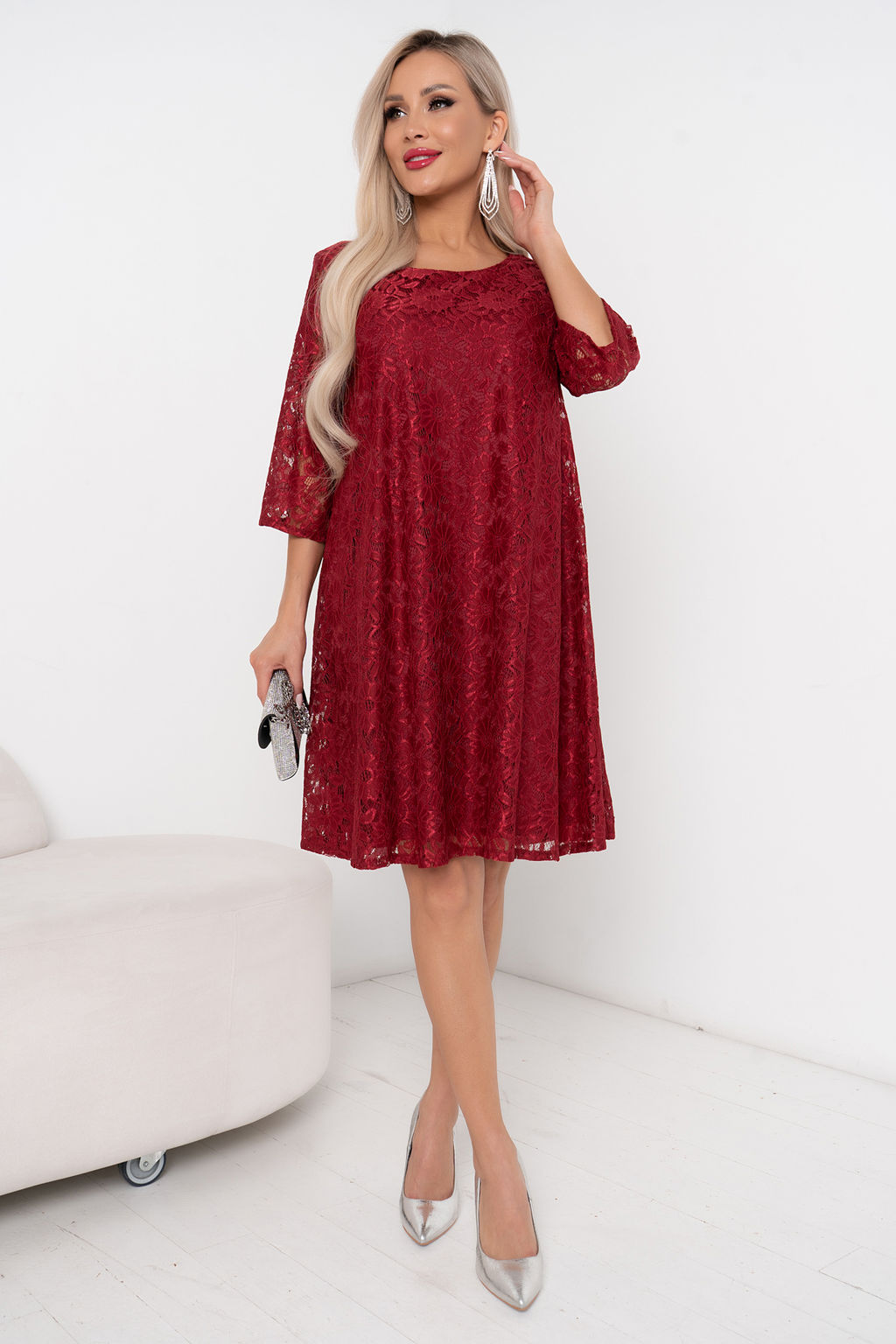 Платье Кэтрин (марсала) Р11-1175/2 - Николь фото 5