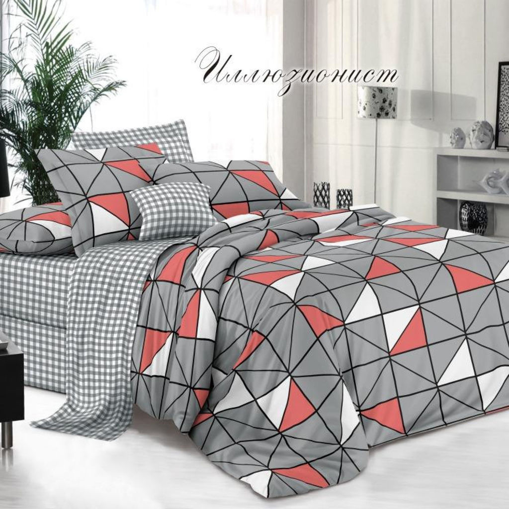 КПБ Виола поплин Иллюзионист 1,5-спальный