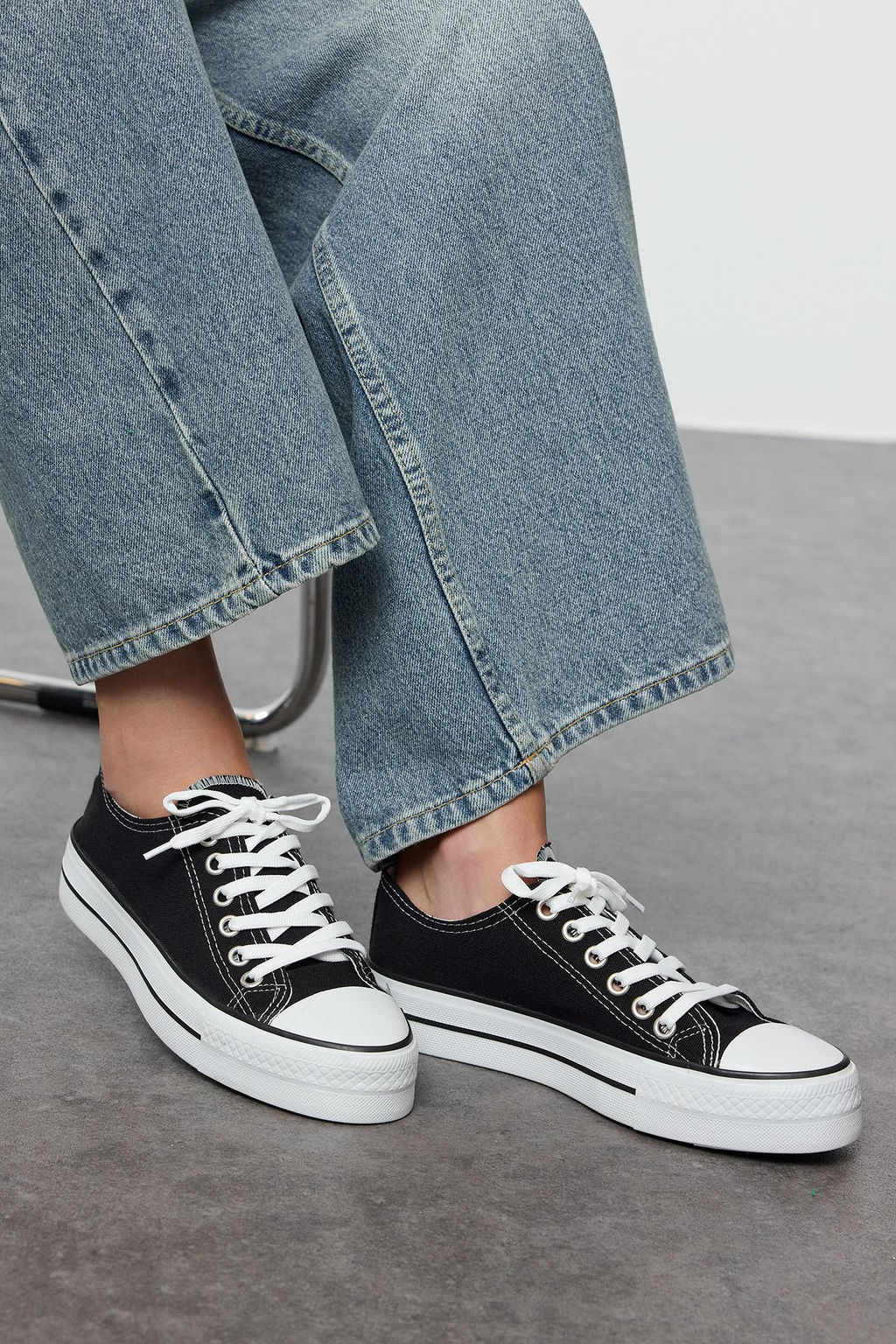 Trendyol Shoes Beyaz Bagc?kl? Yuksek Taban Kad?n Spor Ayakkab? TAKAW25SN00001 - Trendyolmilla фото 7