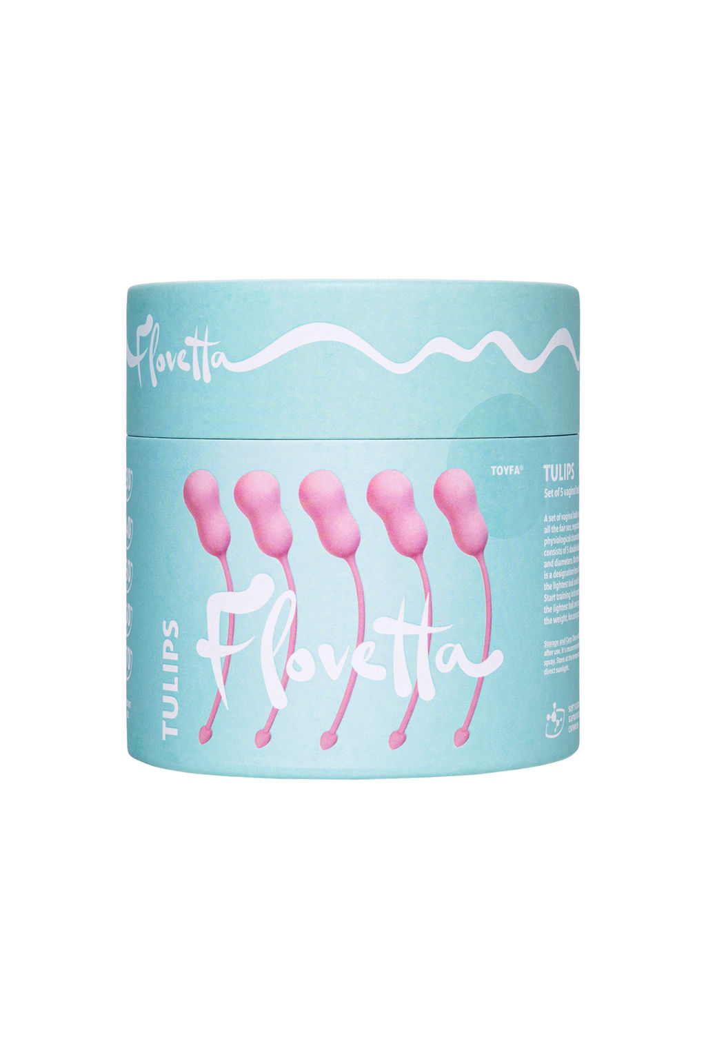 Набор вагинальных шариков Flovetta by Toyfa TULIPS, силикон, розовый, 5,3 см