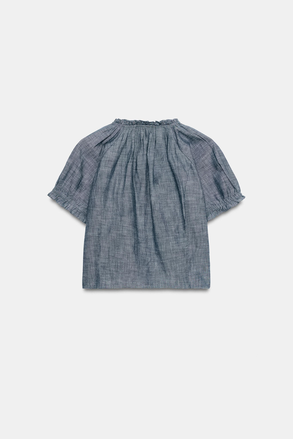 CAMISA BORDADOS LAZOS / Azul - Zara фото 6