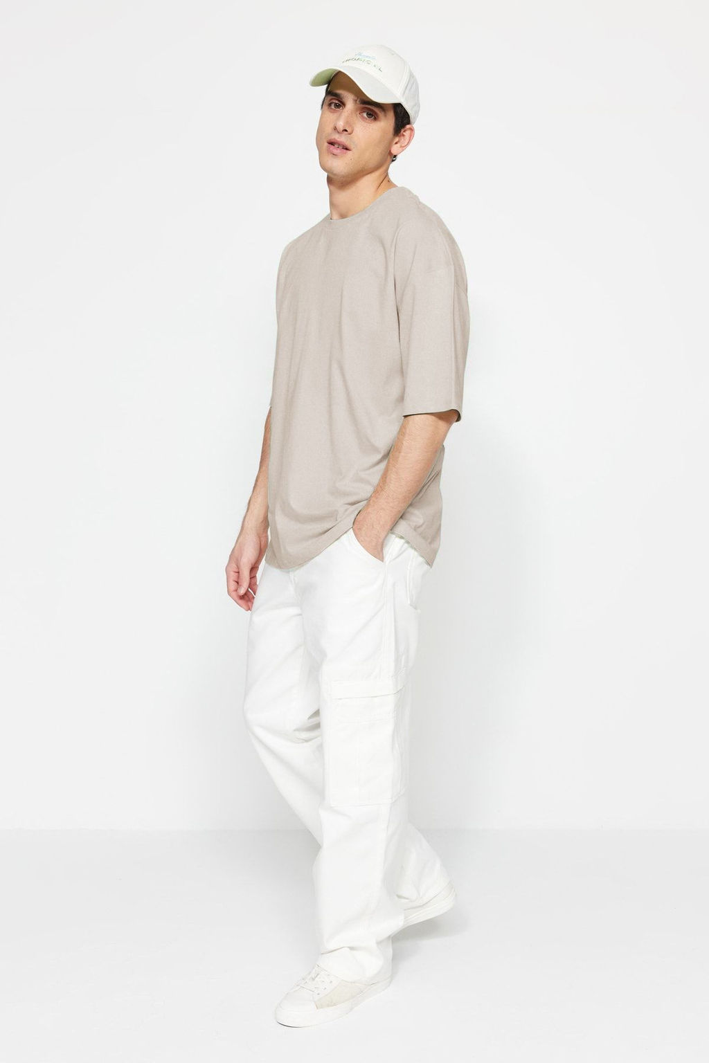 Tas Oversize/Genis Kesim %100 T-Shirt TMNSS22TS0318