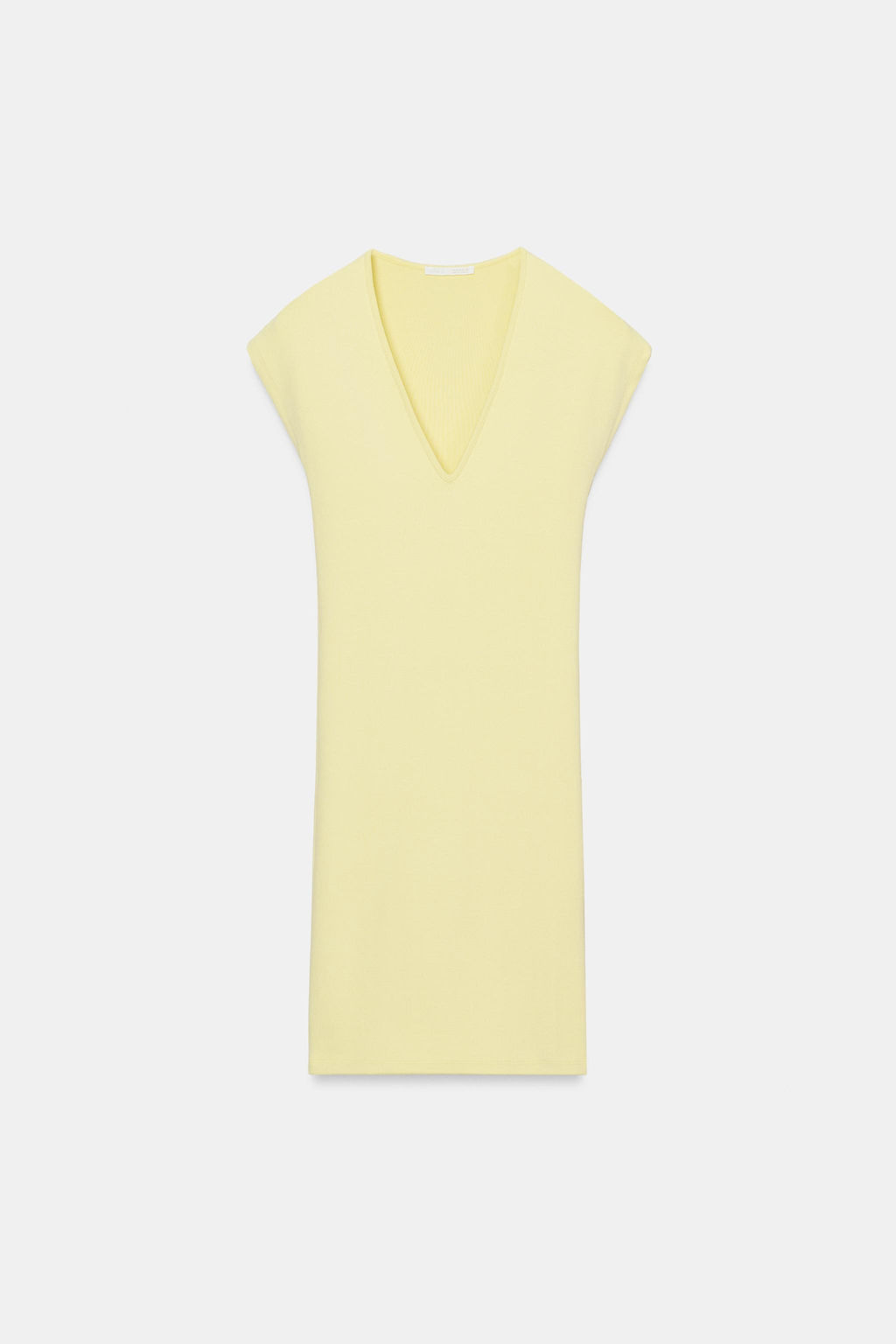 VESTIDO CORTO ESCOTE PICO / Amarillo - Zara фото 4