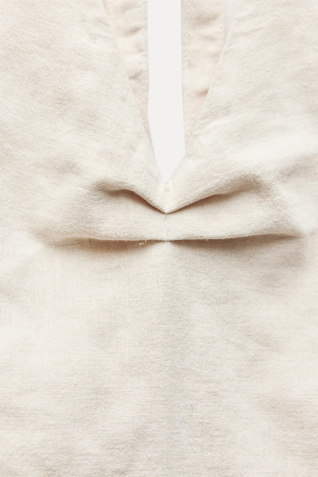 ZW COLLECTION COTTON HALTER TOP - Zara фото 7