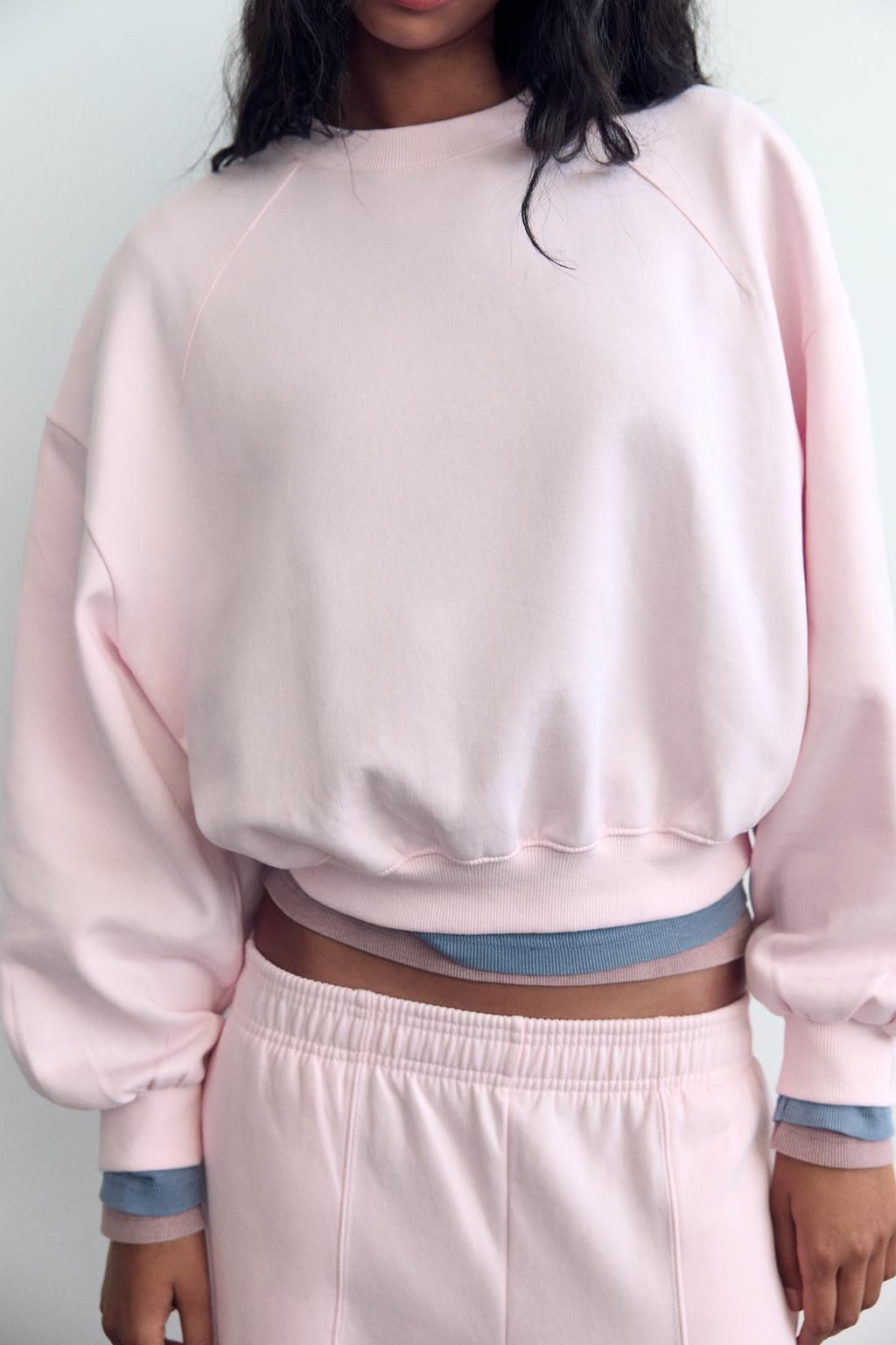 BASIC PLUSH SWEATSHIRT - Zara фото 7