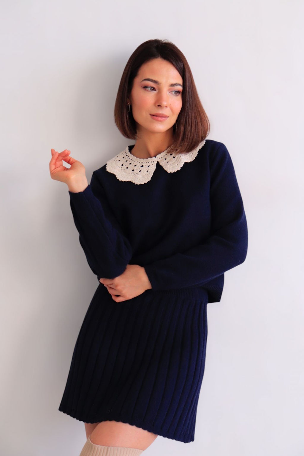 Martichelli Костюм вязаный сине-чёрный фото 8