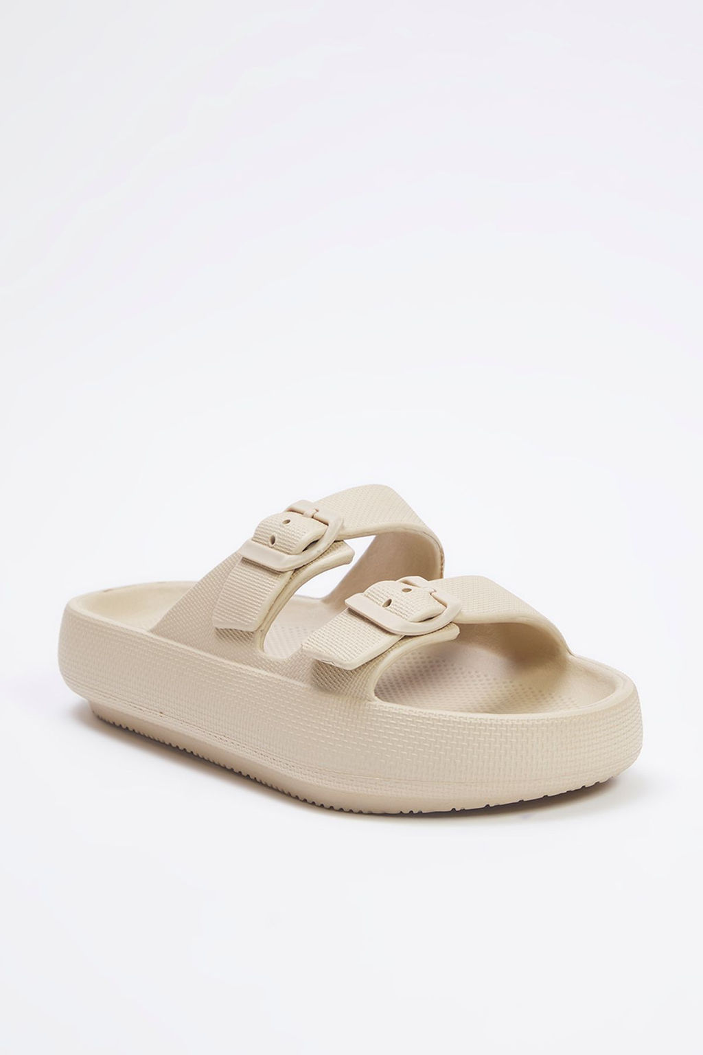 Trendyol Shoes Bej Cift Bantl? Toka Detayl? Hafif Taban Kad?n Terlik TAKSS25TE00019 - Trendyolmilla фото 12