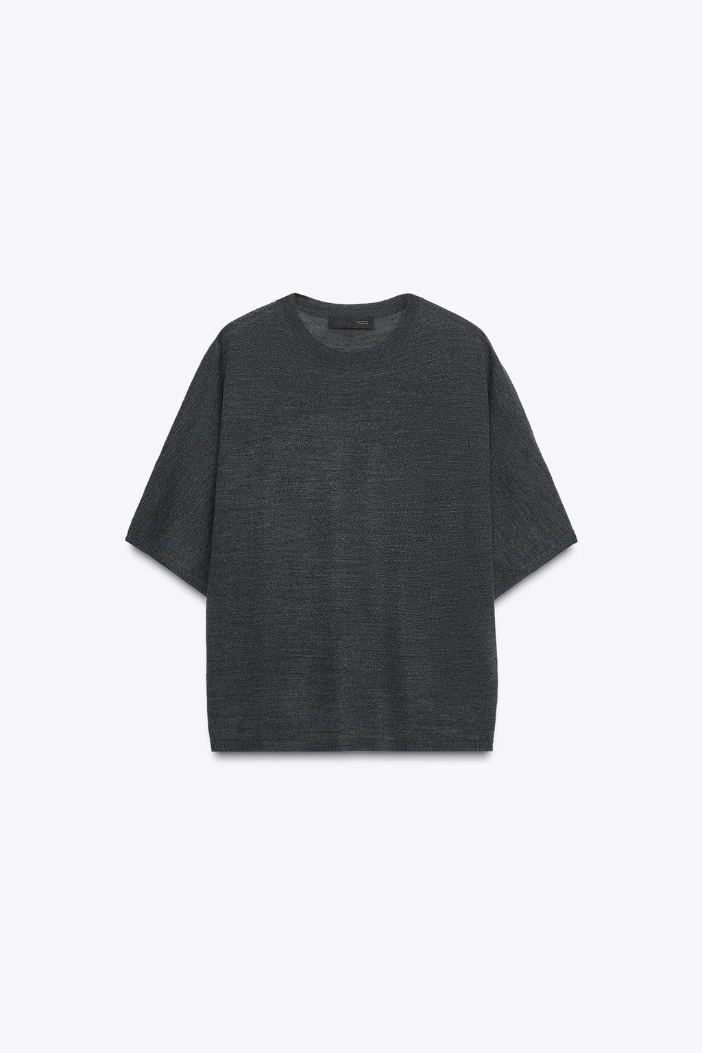 WOOL KNIT SHORT SLEEVE TOP - Zara фото 5