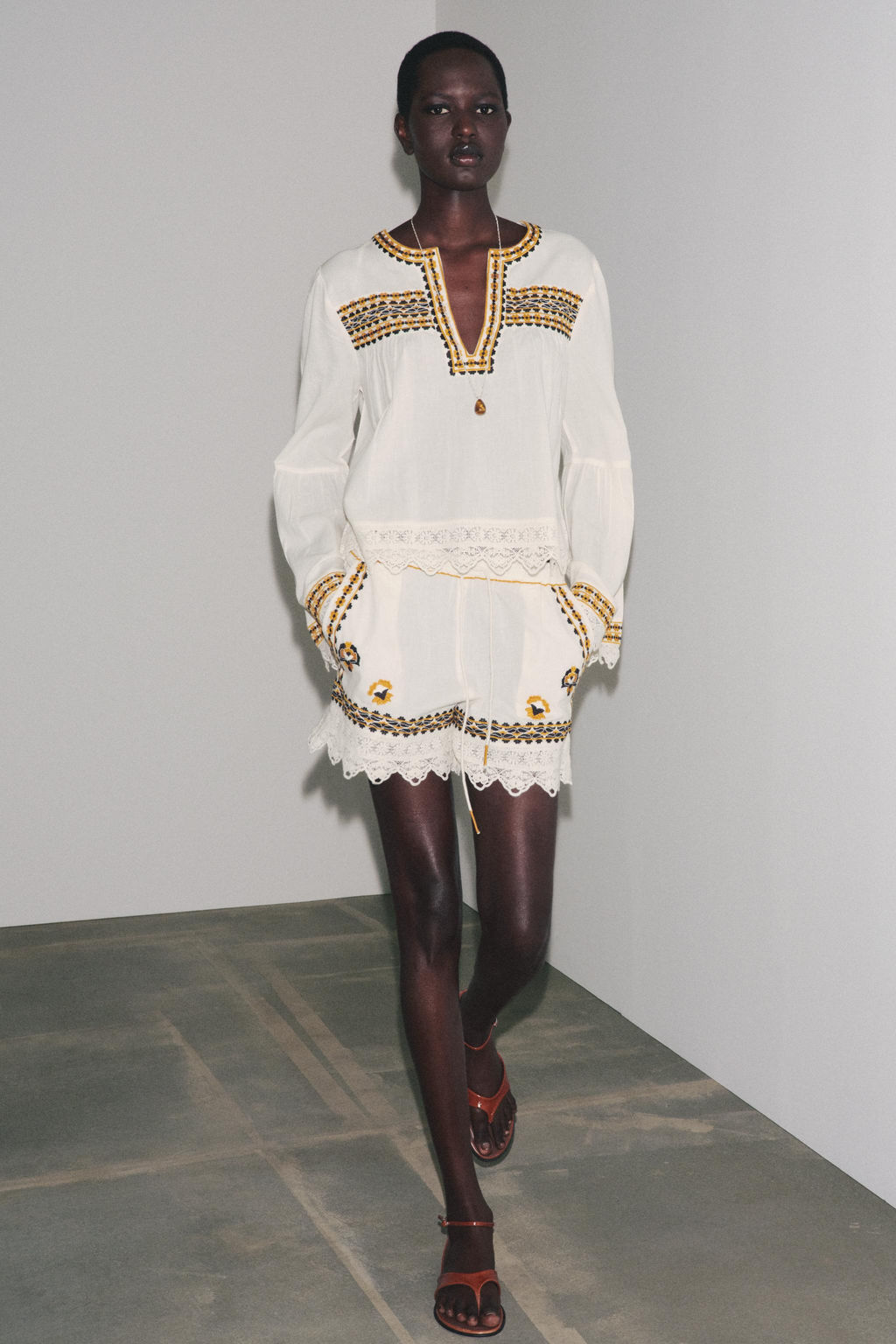 ZW COLLECTION EMBROIDERED SHIRT - Zara фото 10