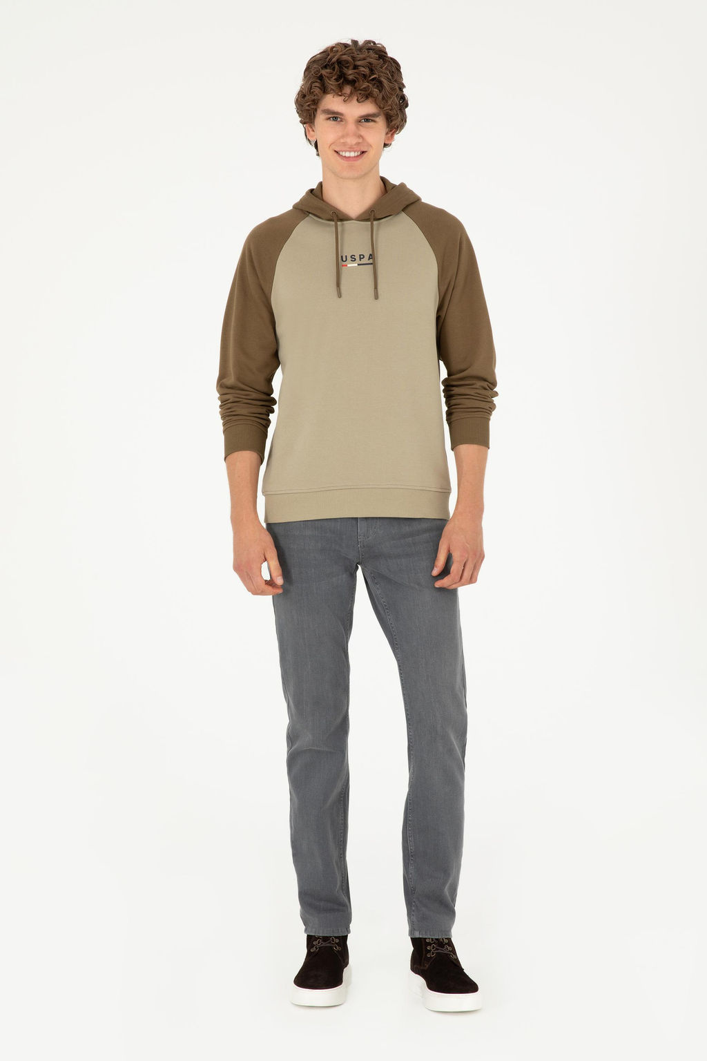 Мужской свитшот светло-хаки - U.s. polo assn фото 4