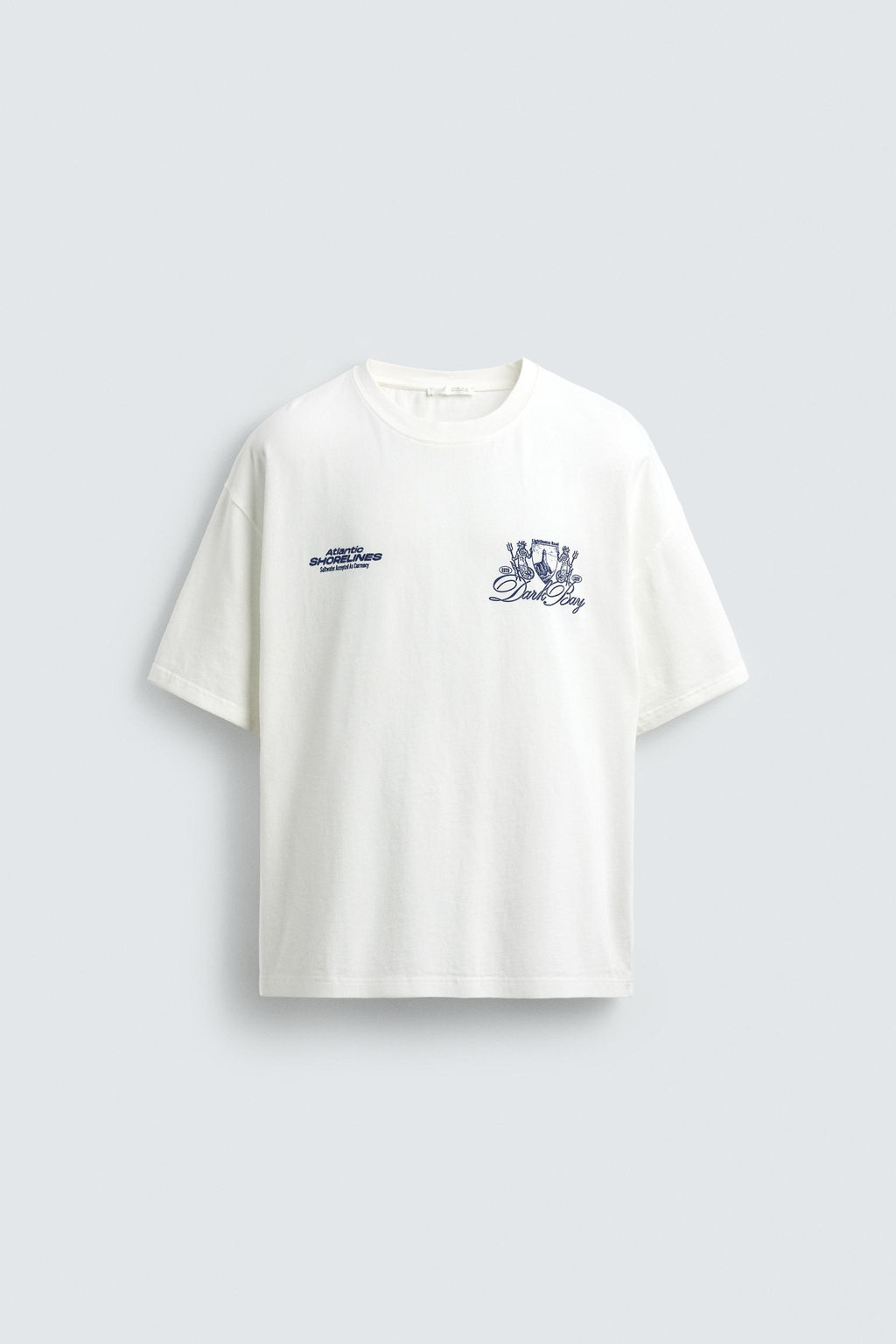 CAMISETA ESTAMPADOS COMBINADOS / Blanco roto - Zara фото 7