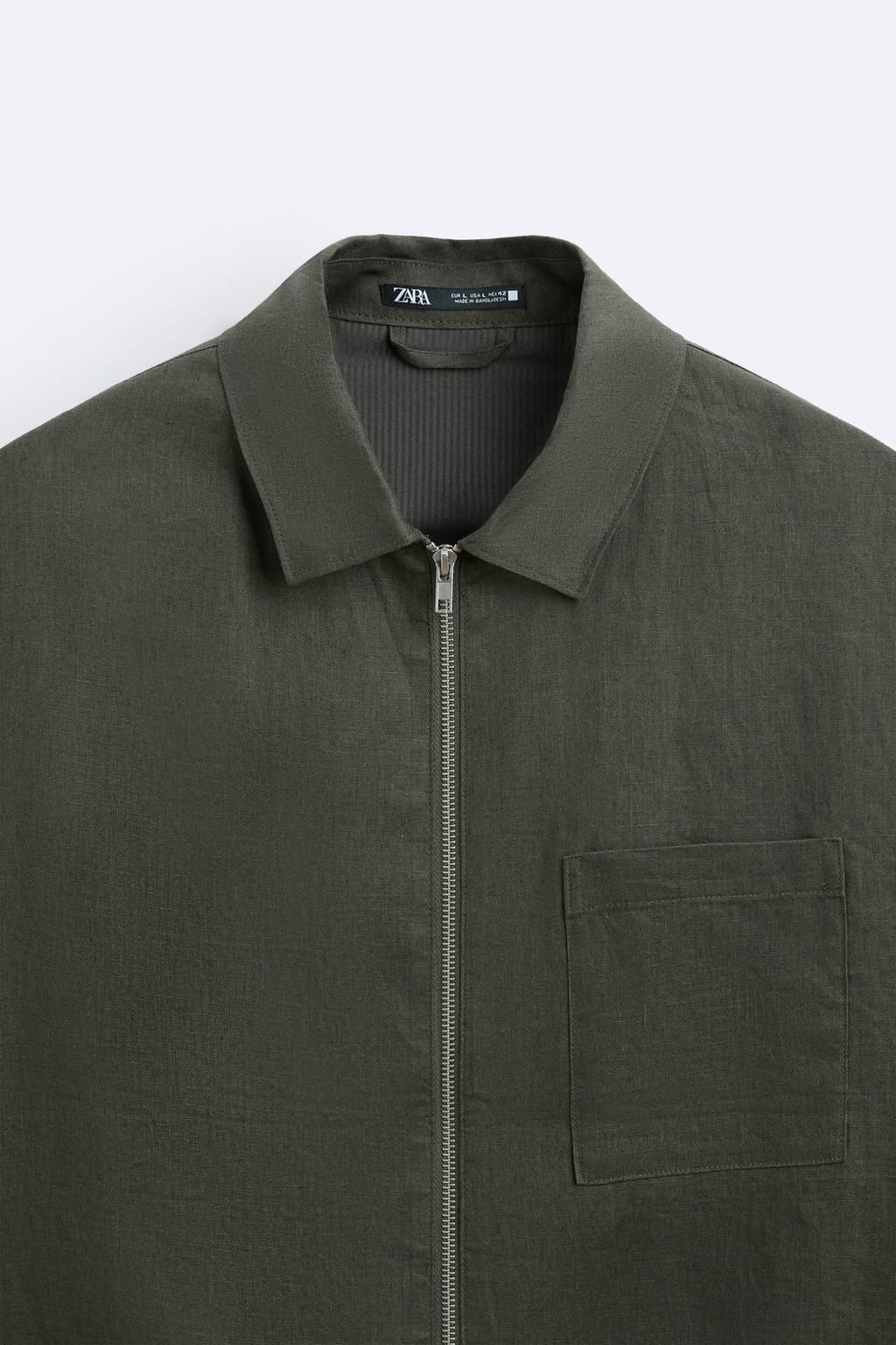 100% LINEN JACKET - Zara фото 19