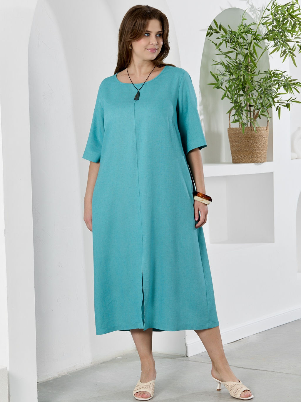 Платье Камео-1 из вискозы со льном - Виотекс фото 15