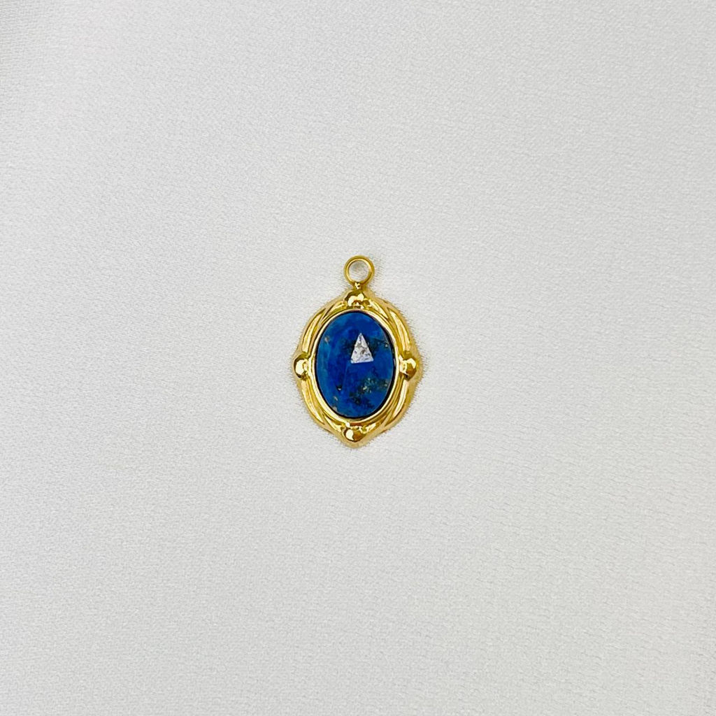 Подвеска с камнем Лазурит (1 шт) - Радуга самоцветов фото 2