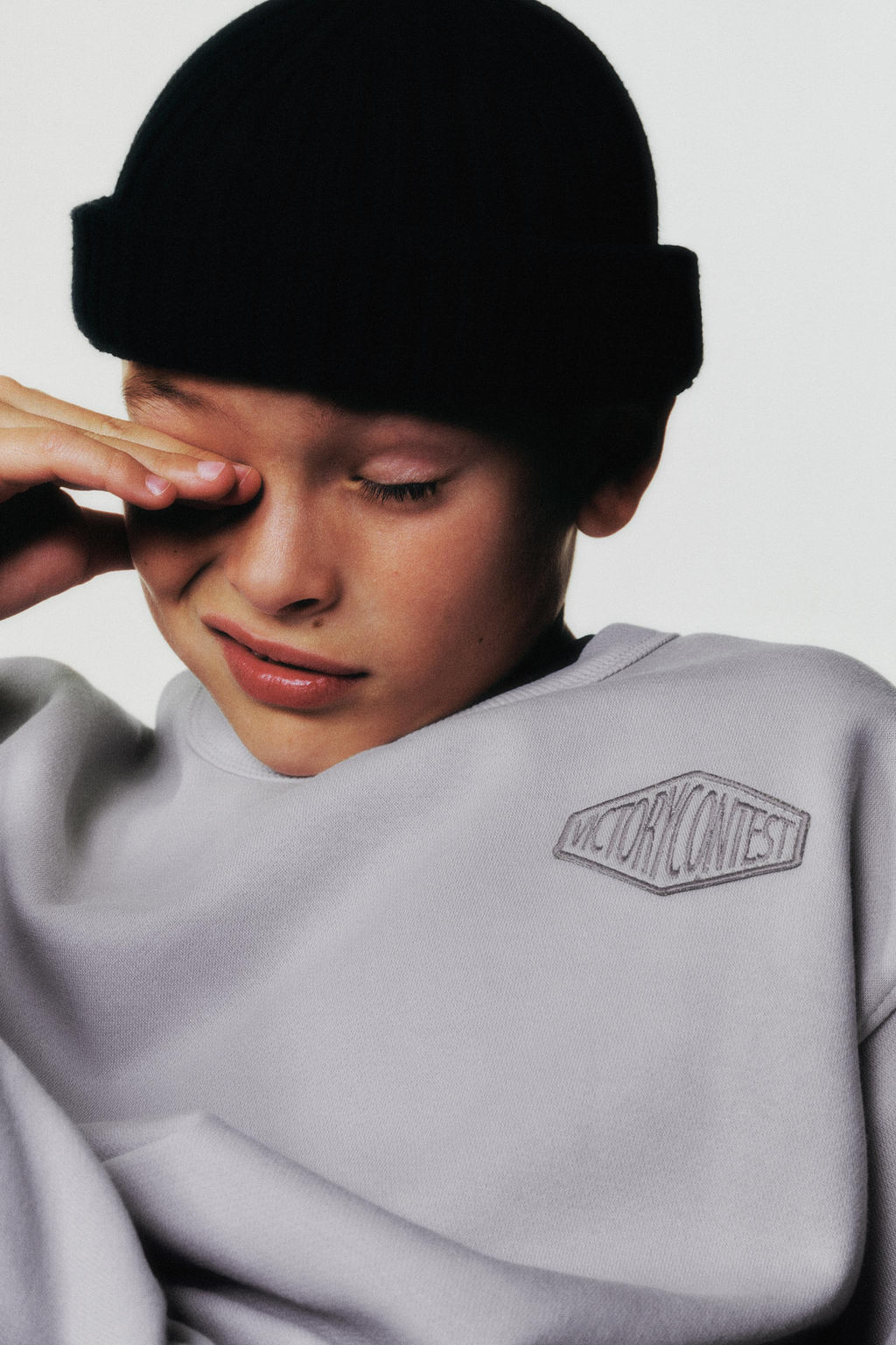 SWEATSHIRT AND JOGGER SET WITH TEXT PATCH - Zara фото 9